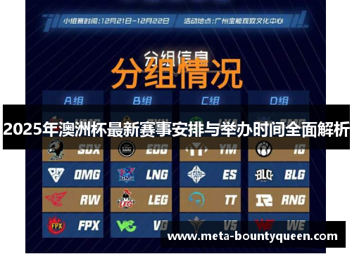 2025年澳洲杯最新赛事安排与举办时间全面解析